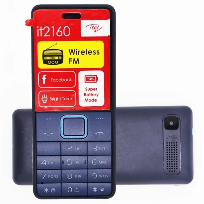 Itel IT2160 512MB 256MB RAM Dual SIM 2G Dark Blue
Mobile phone